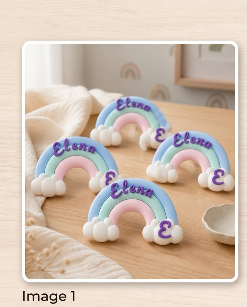 Lembrancinha Arco-Íris para Maternidade e Aniversário Personalizada