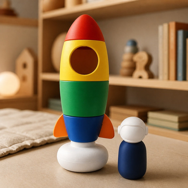 Foguete de Montar com Astronauta