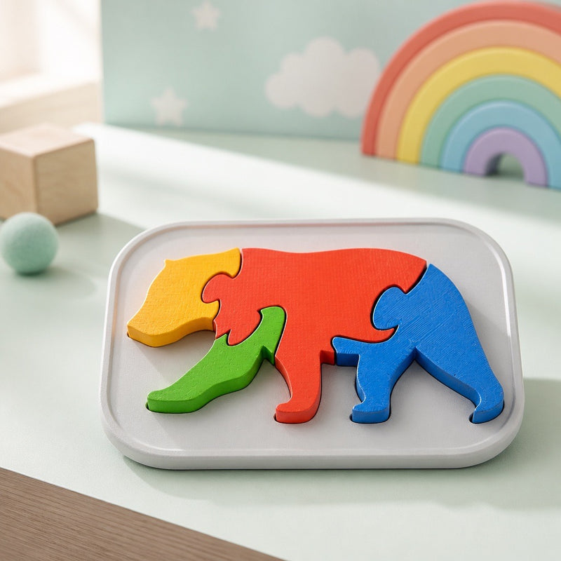 Quebra-Cabeça Educativo Urso