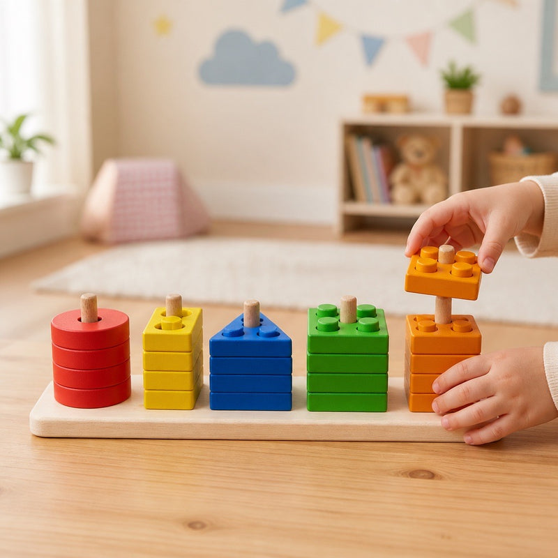 Brinquedo Educativo de Encaixe – Formas Geométricas