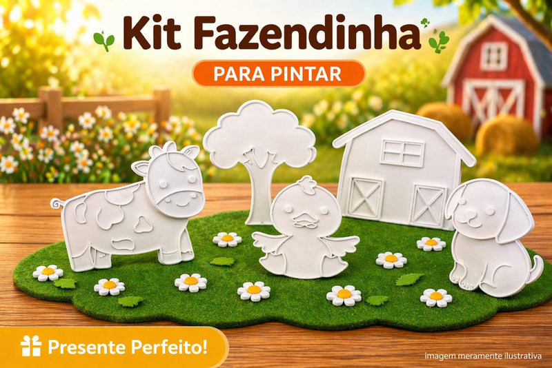 Kit Fazendinha para Pintar