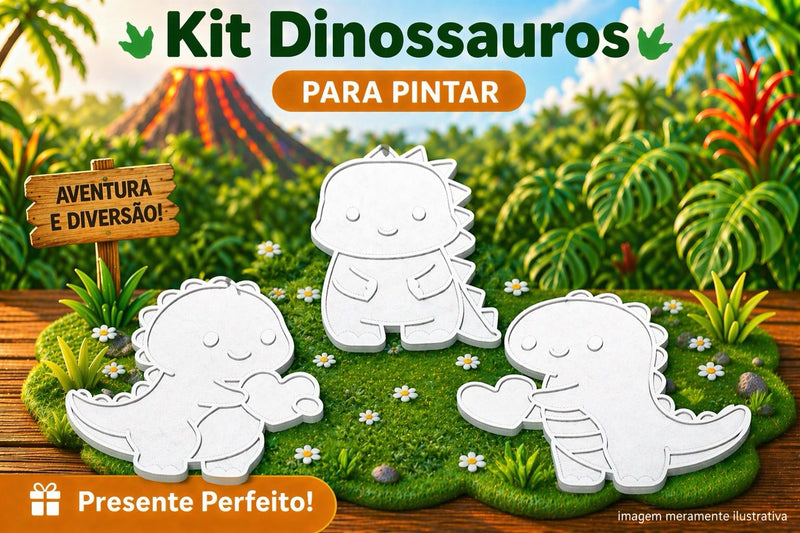 Kit Dinossauros para Pintar