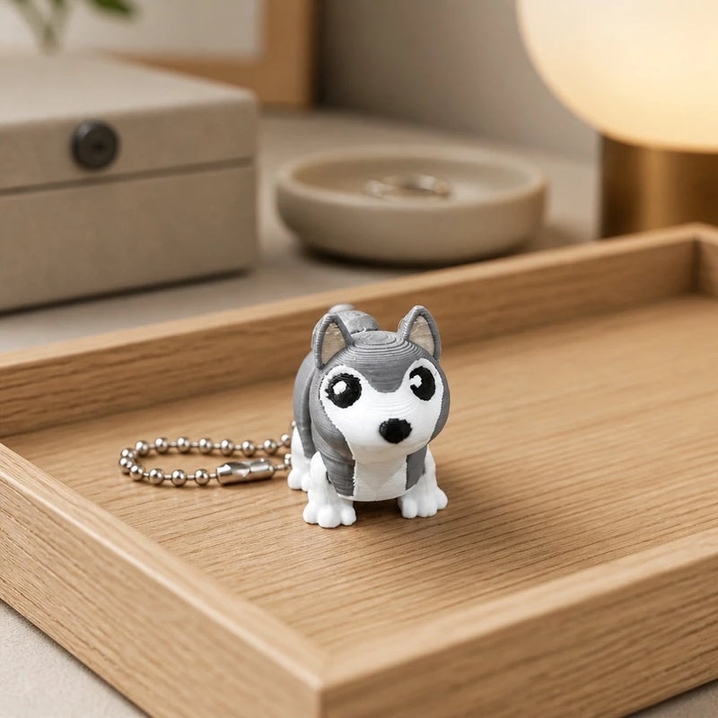 Chaveiro Dog Husky Articulado