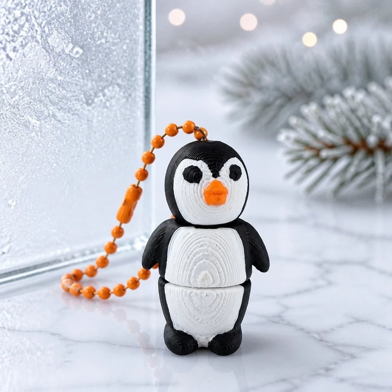 Chaveiro Pinguim Esqui Articulado